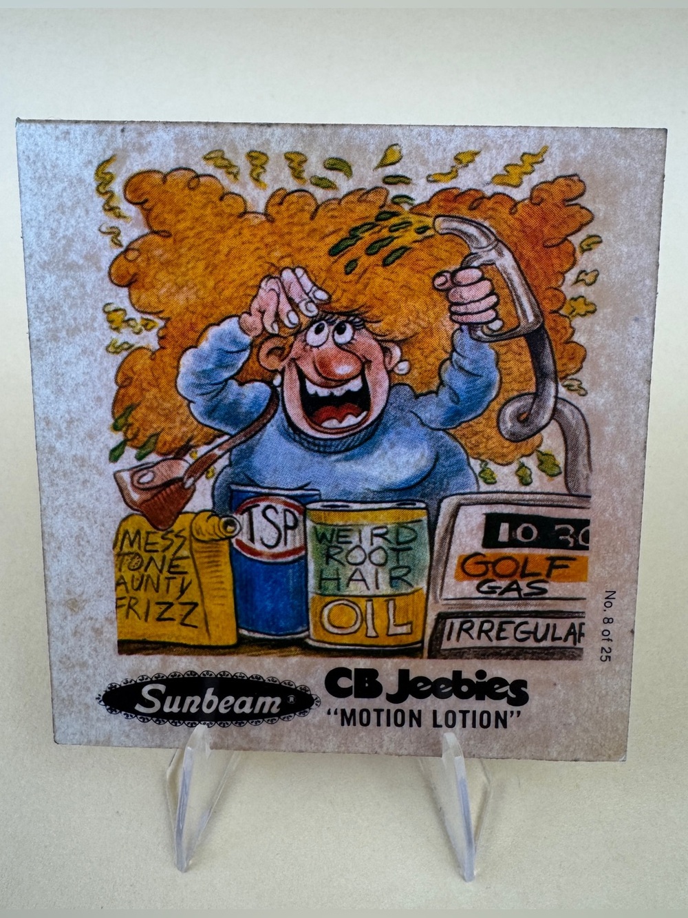 Vtg 1977 Sunbeam CB Jeebies Iron-On Transfer #8 Motion Lotion New Old Stock 70s